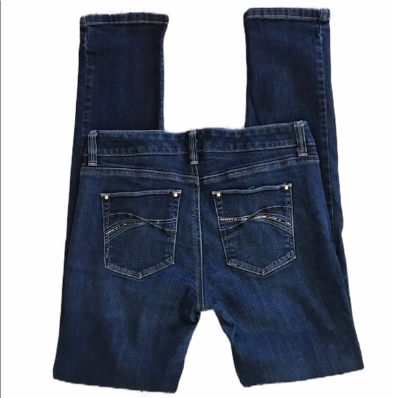 White House Black Market Denim - WHBM Slim Leg Dark Wash Denim Jeans Size 2